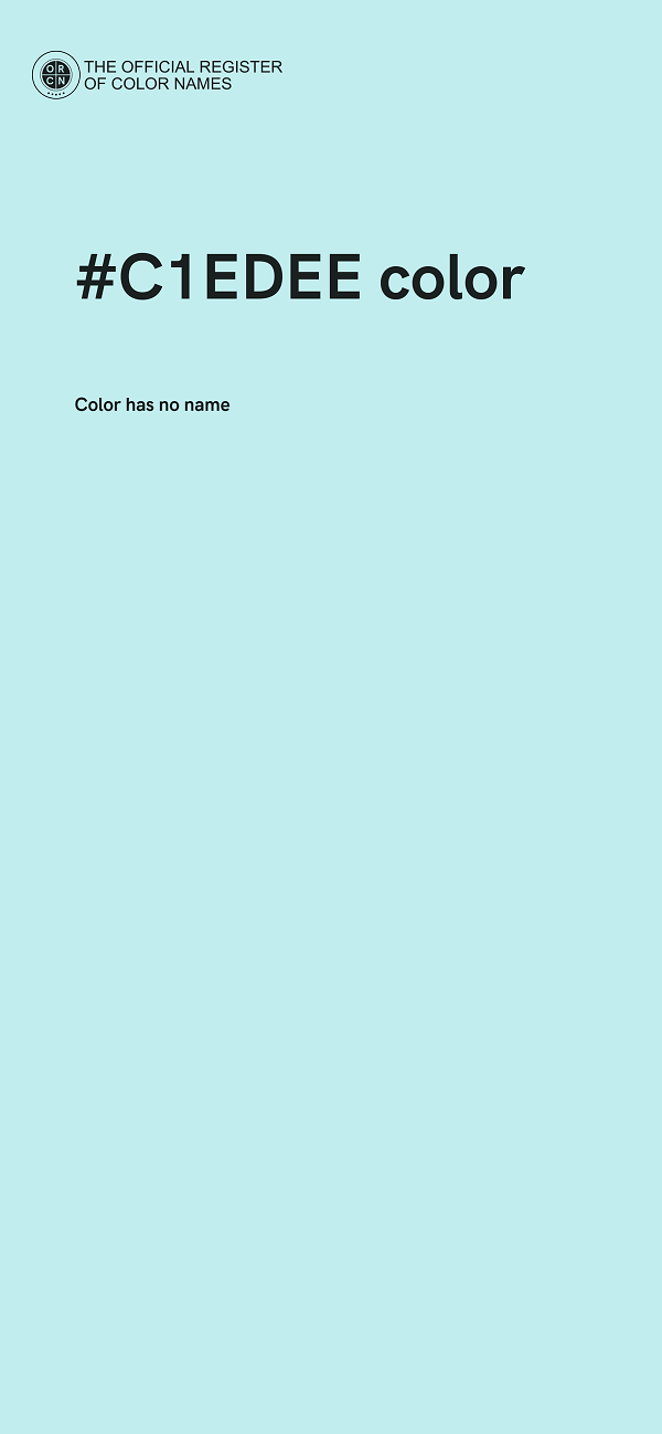 #C1EDEE color image