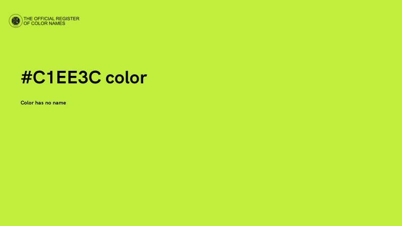 #C1EE3C color image