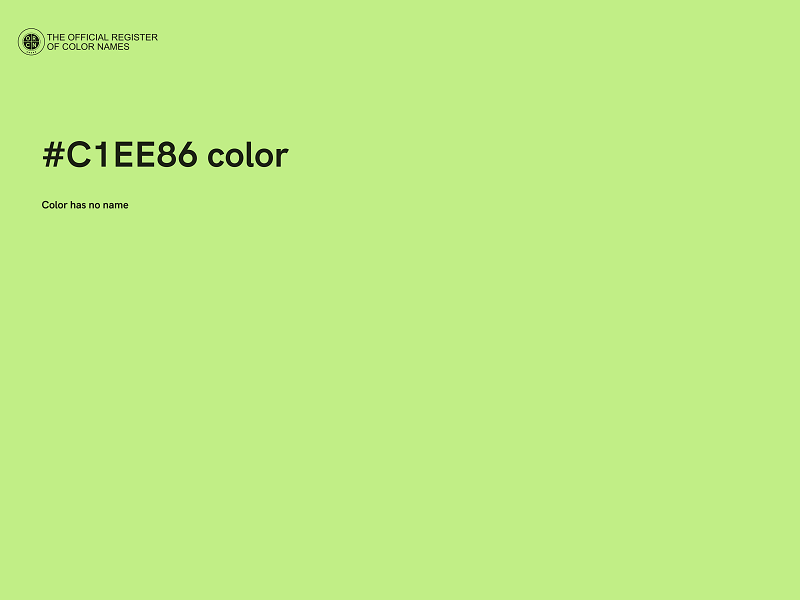 #C1EE86 color image