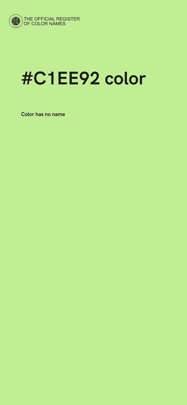 #C1EE92 color image