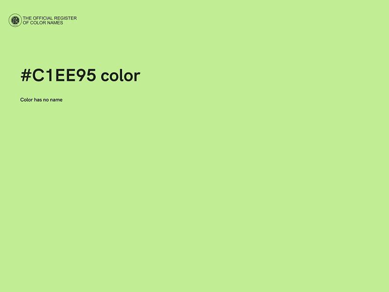 #C1EE95 color image