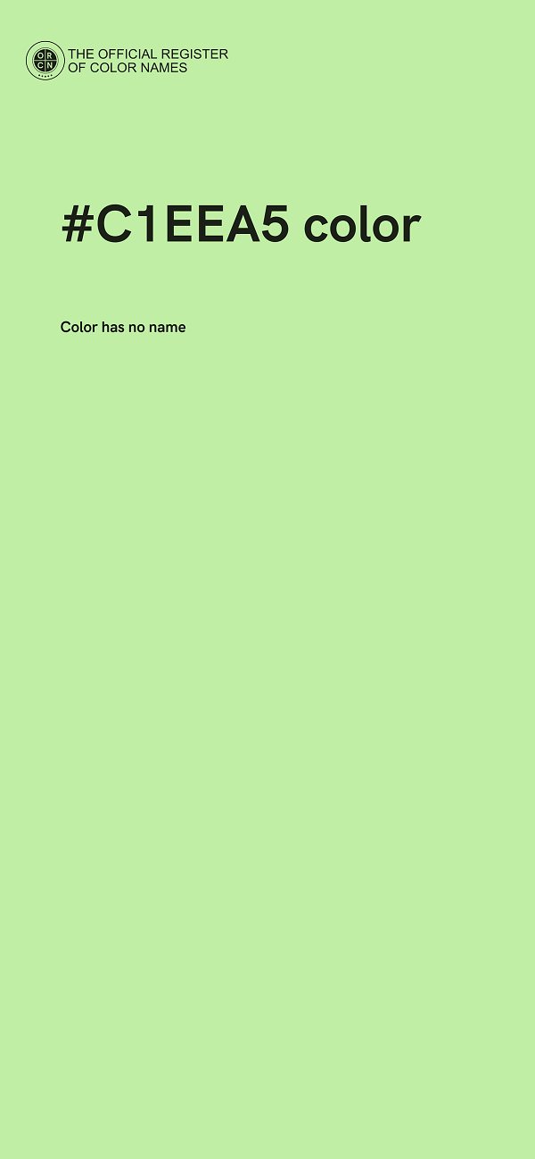 #C1EEA5 color image