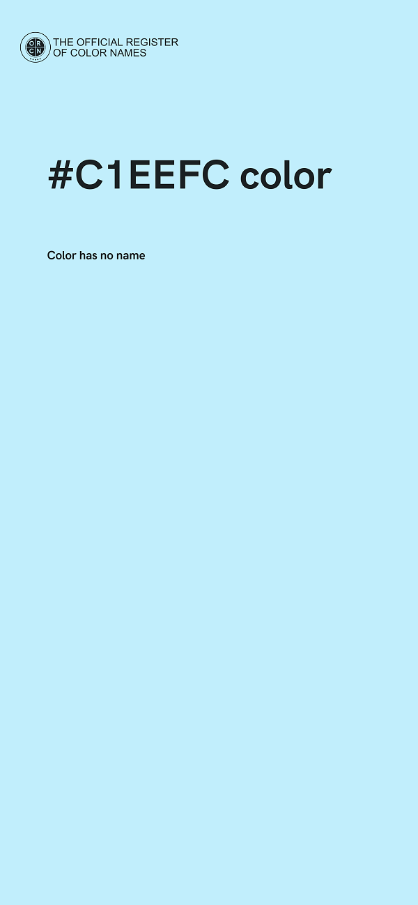 #C1EEFC color image