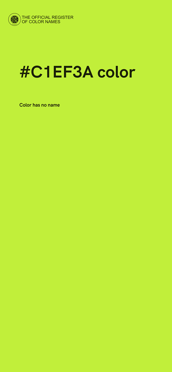 #C1EF3A color image