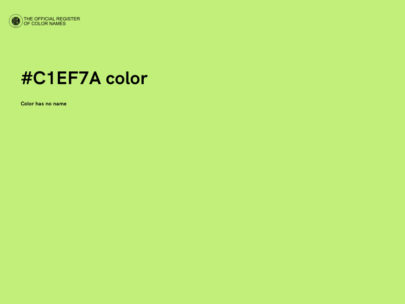 #C1EF7A color image