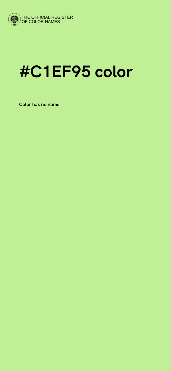 #C1EF95 color image