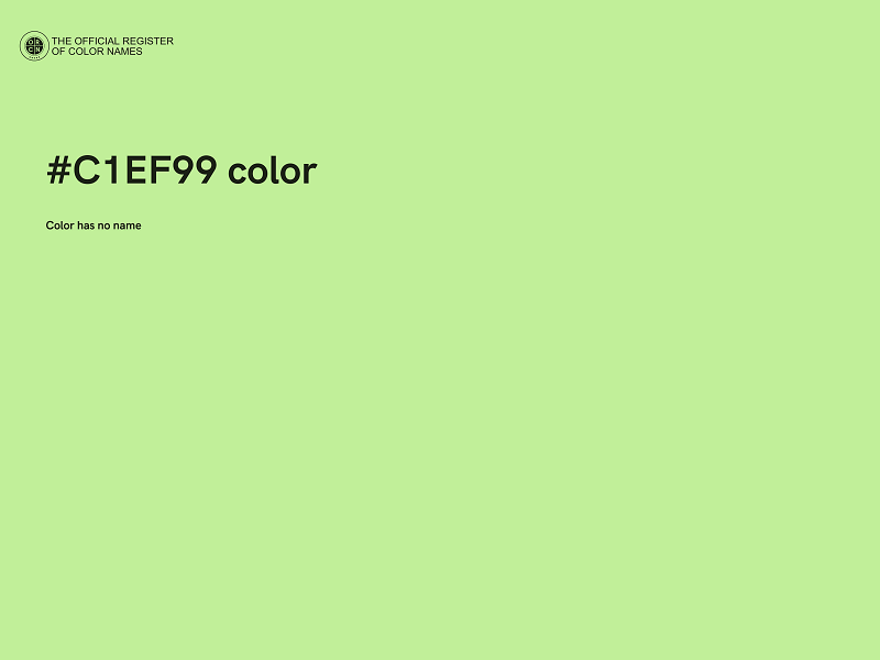 #C1EF99 color image