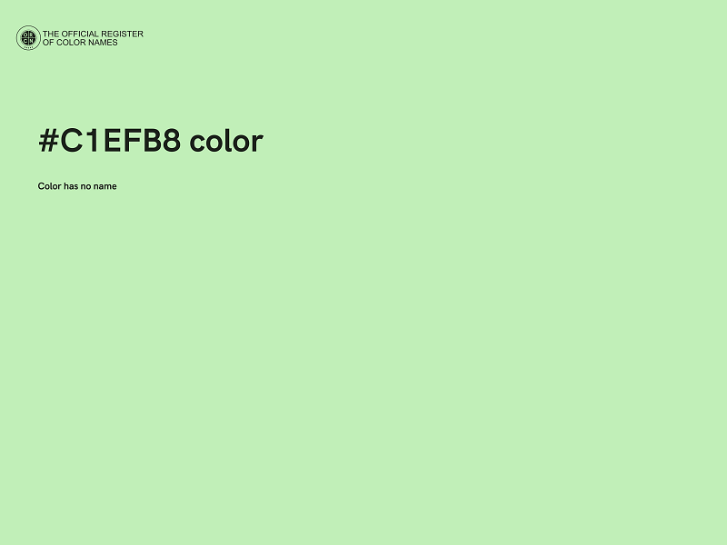 #C1EFB8 color image