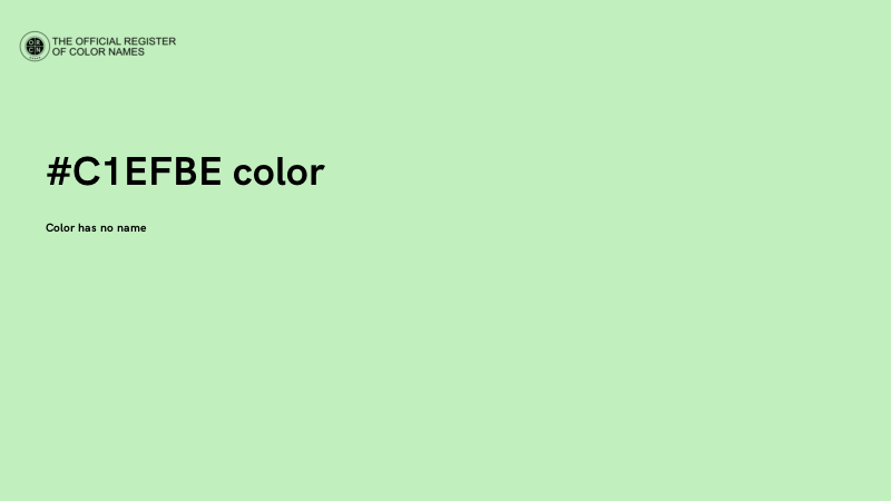 #C1EFBE color image
