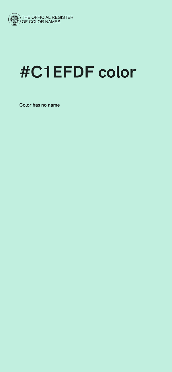 #C1EFDF color image