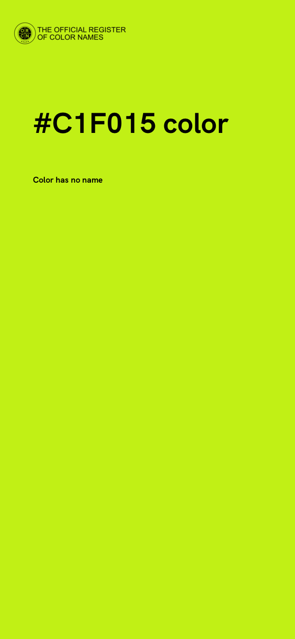 #C1F015 color image