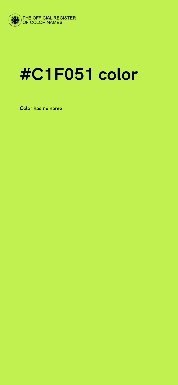 #C1F051 color image
