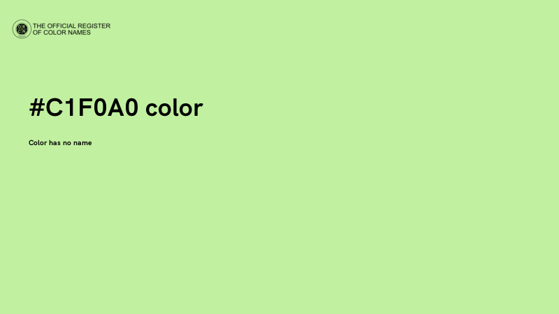 #C1F0A0 color image