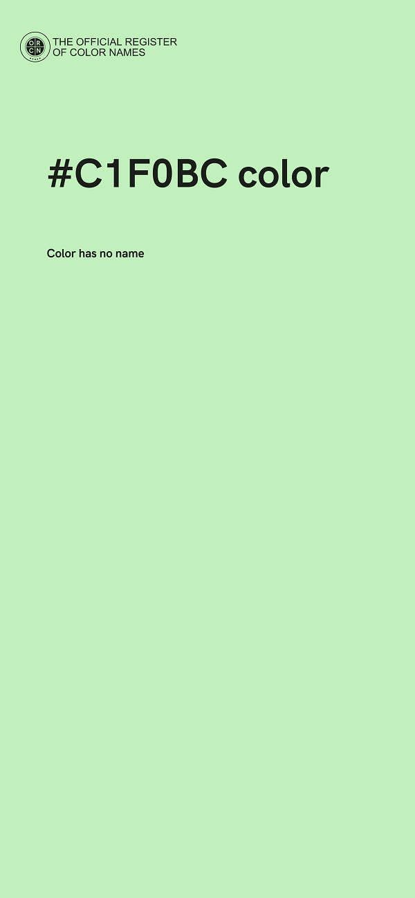 #C1F0BC color image