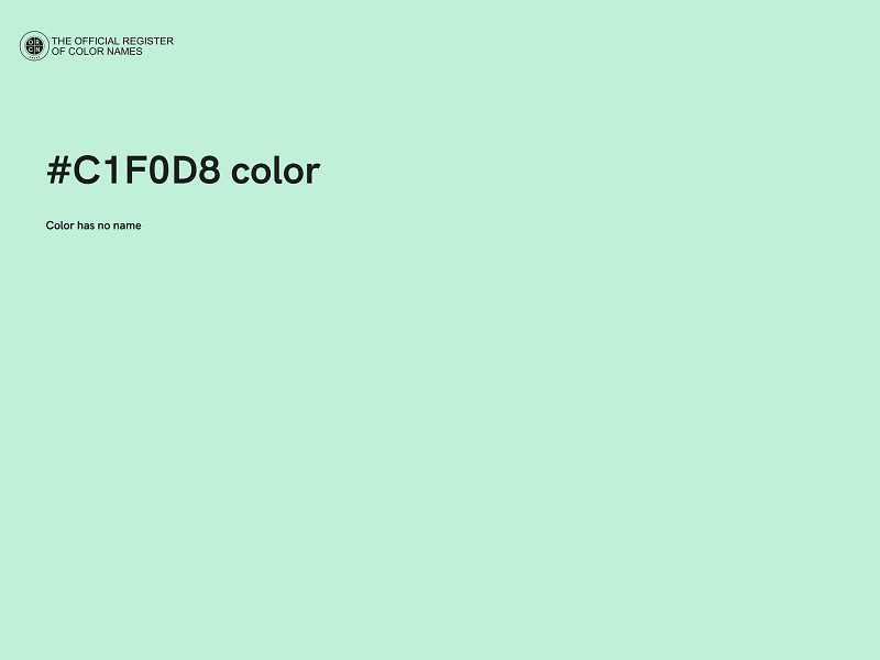 #C1F0D8 color image