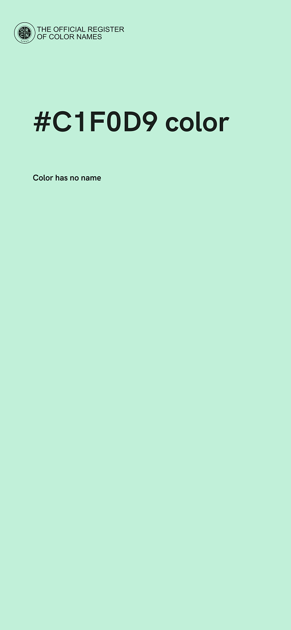 #C1F0D9 color image