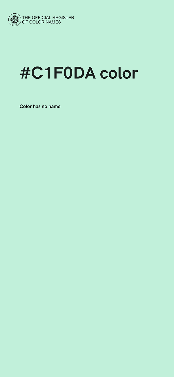#C1F0DA color image