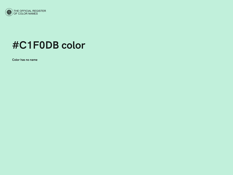 #C1F0DB color image