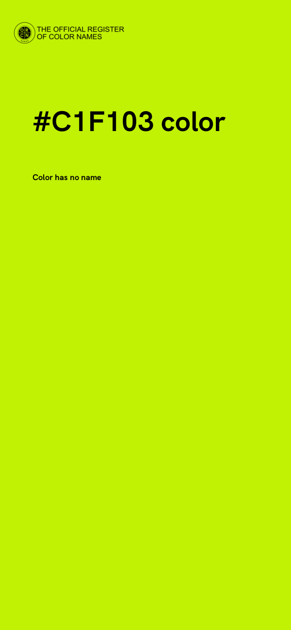 #C1F103 color image