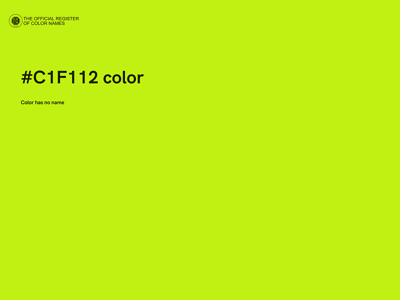 #C1F112 color image