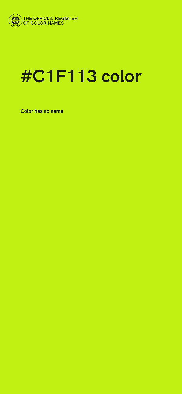 #C1F113 color image