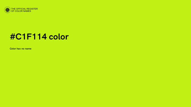 #C1F114 color image
