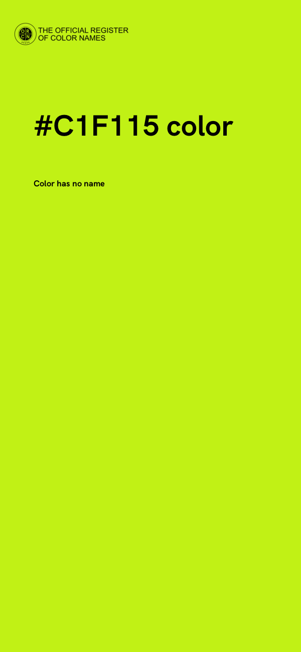 #C1F115 color image