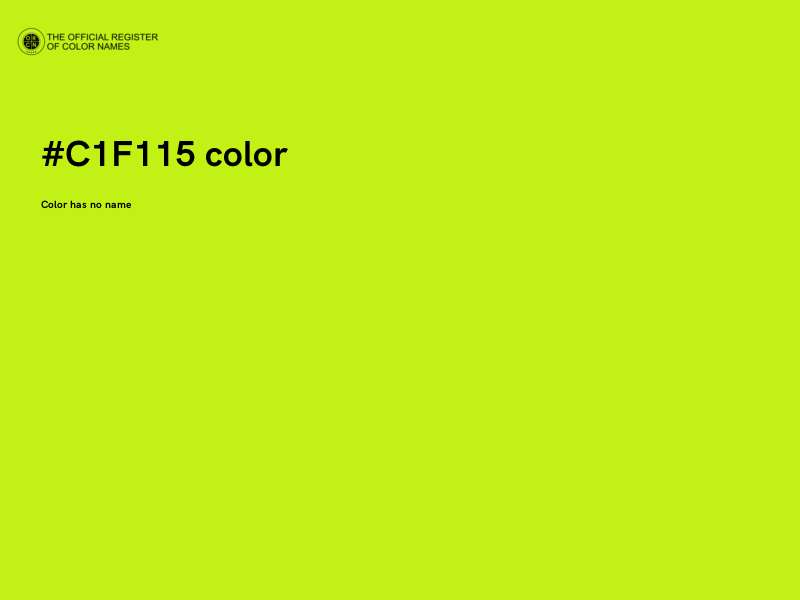 #C1F115 color image
