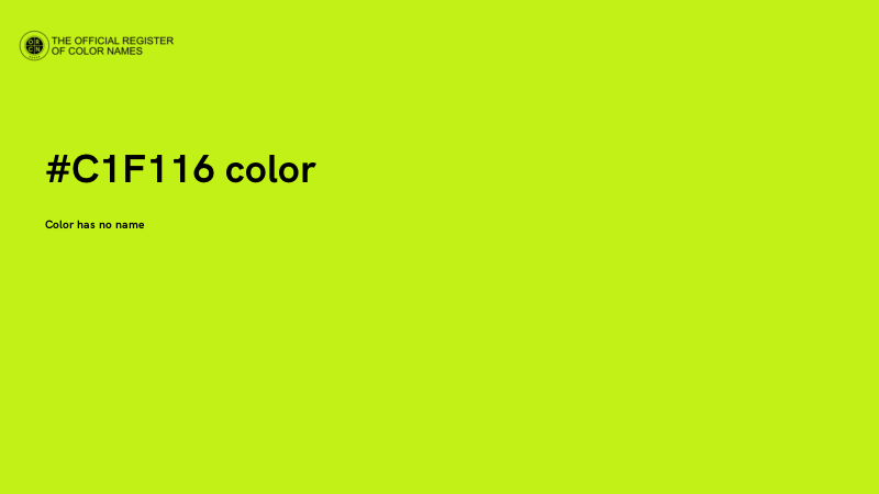 #C1F116 color image