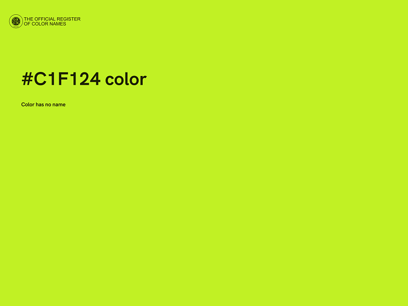 #C1F124 color image