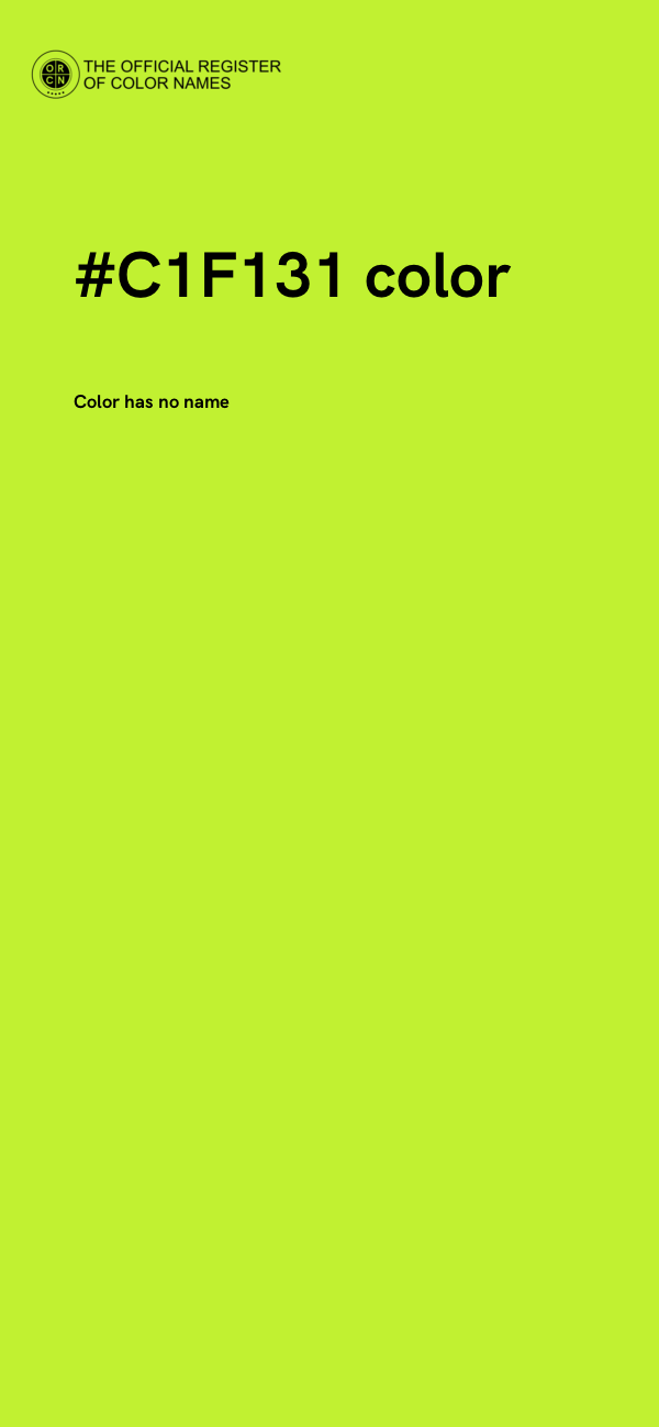 #C1F131 color image