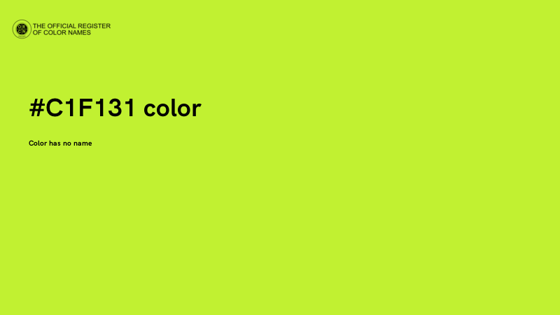 #C1F131 color image