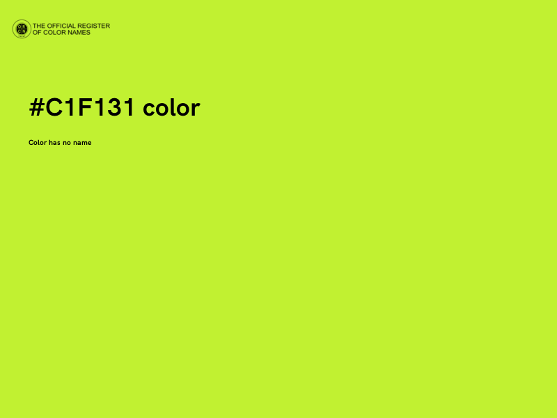 #C1F131 color image