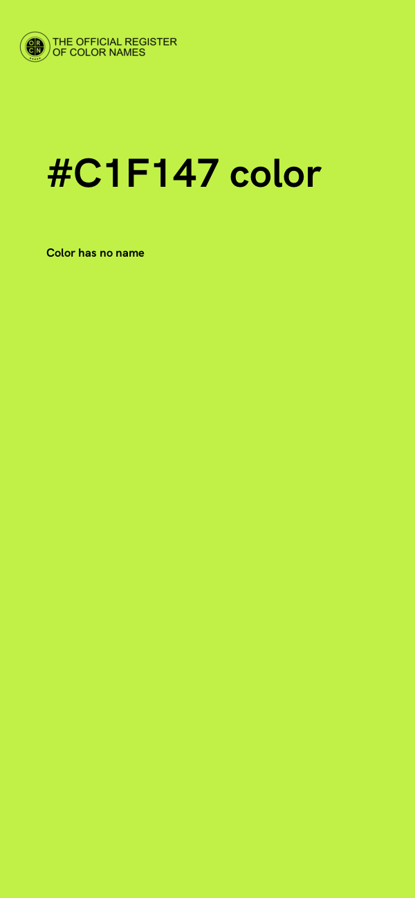 #C1F147 color image