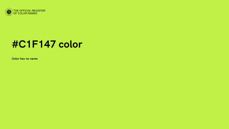 #C1F147 color image