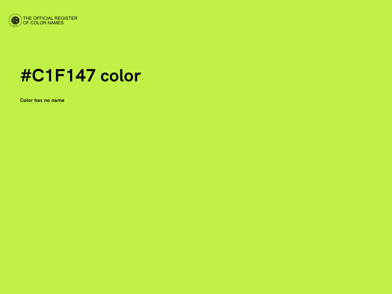 #C1F147 color image