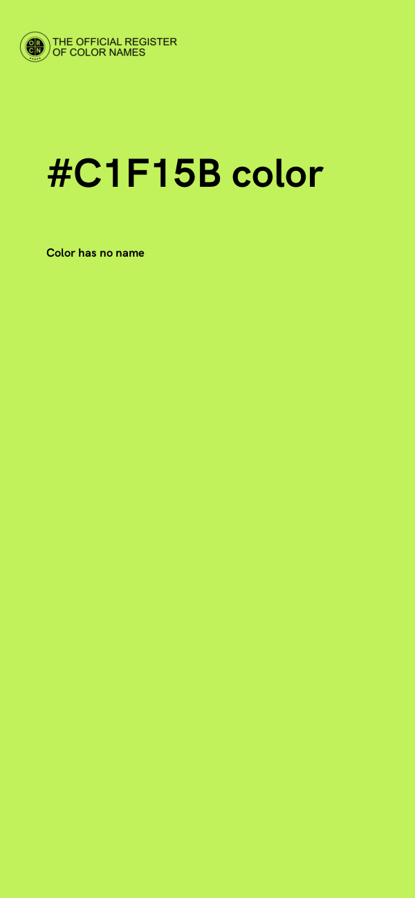 #C1F15B color image