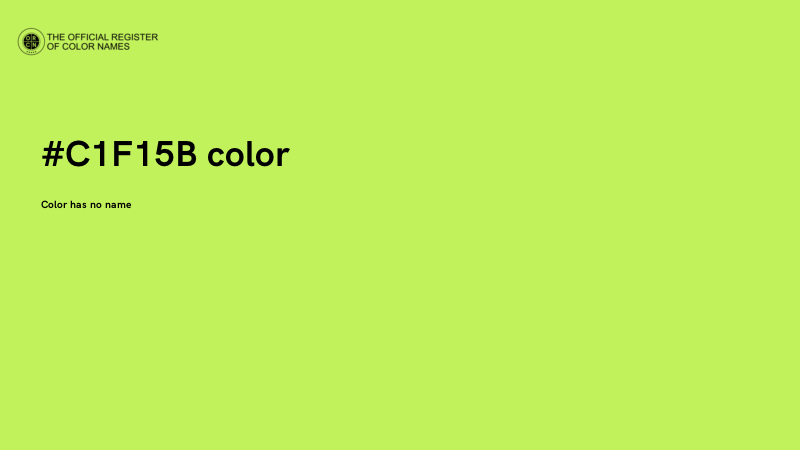 #C1F15B color image