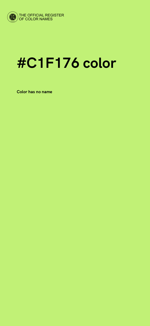 #C1F176 color image