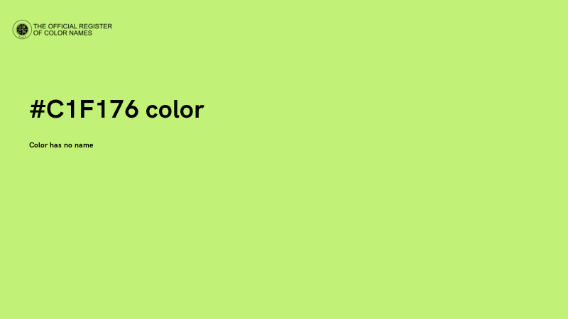#C1F176 color image