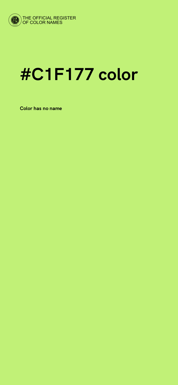 #C1F177 color image