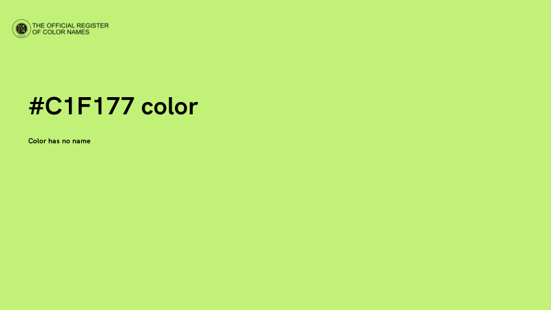 #C1F177 color image