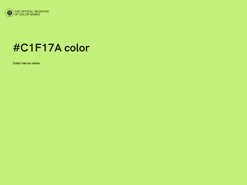 #C1F17A color image