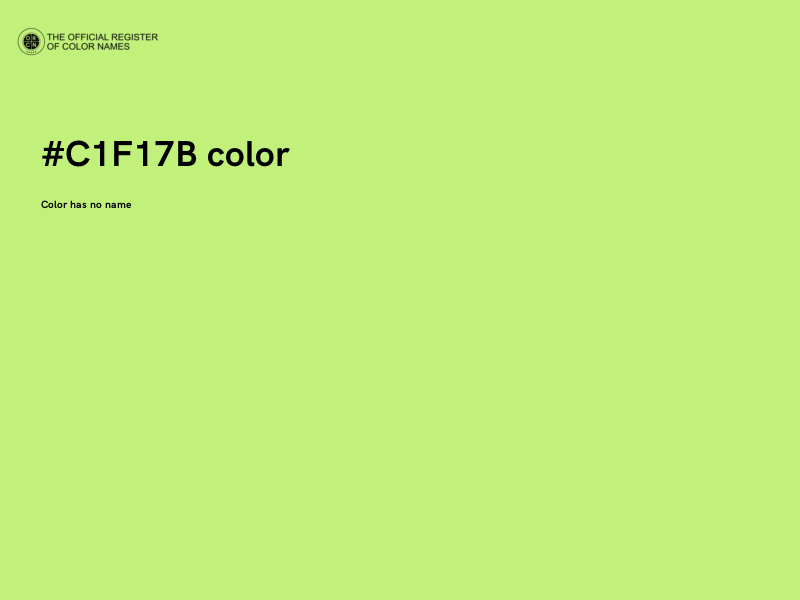 #C1F17B color image