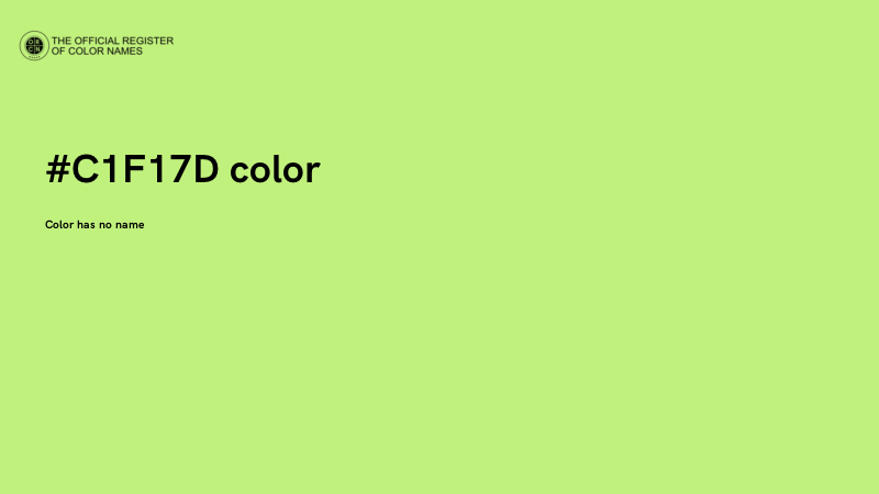 #C1F17D color image