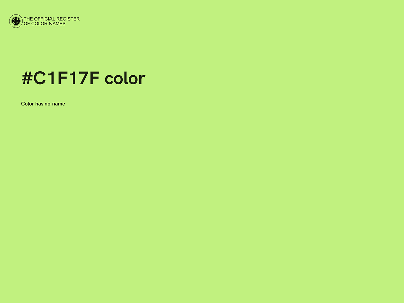 #C1F17F color image