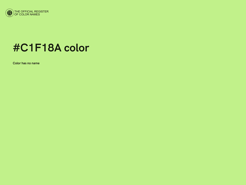 #C1F18A color image