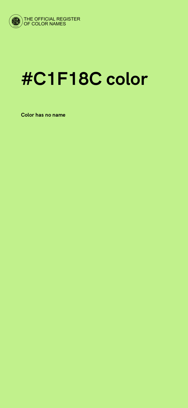 #C1F18C color image