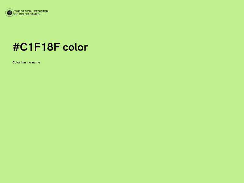 #C1F18F color image