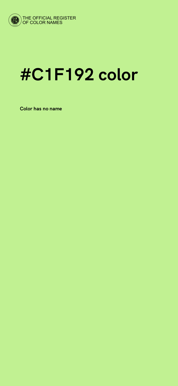 #C1F192 color image
